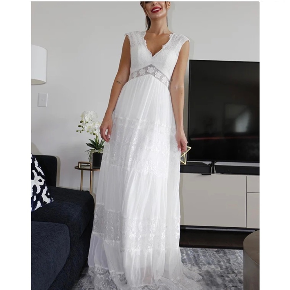 New~ Boho Wedding Gown